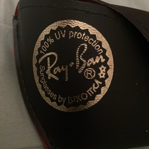 Ray-Ban Black Sunglasses Case with Gold Logo - Picture 2 of 2